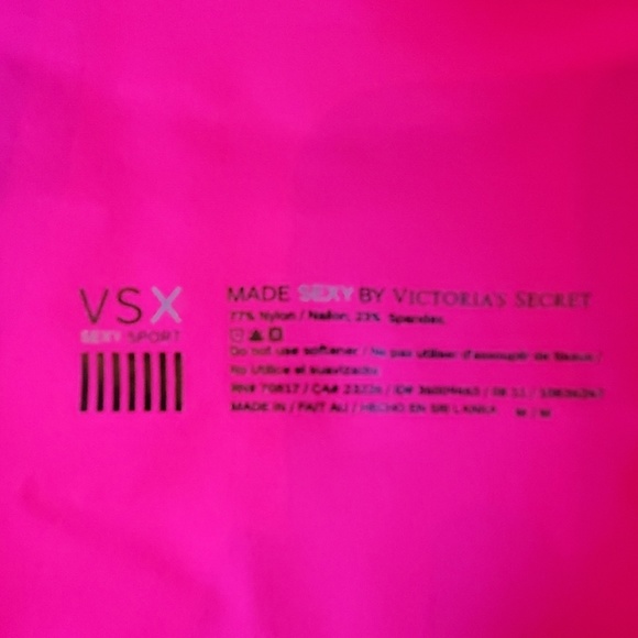 Neon pink VSX workout zip-up - Picture 5 of 5